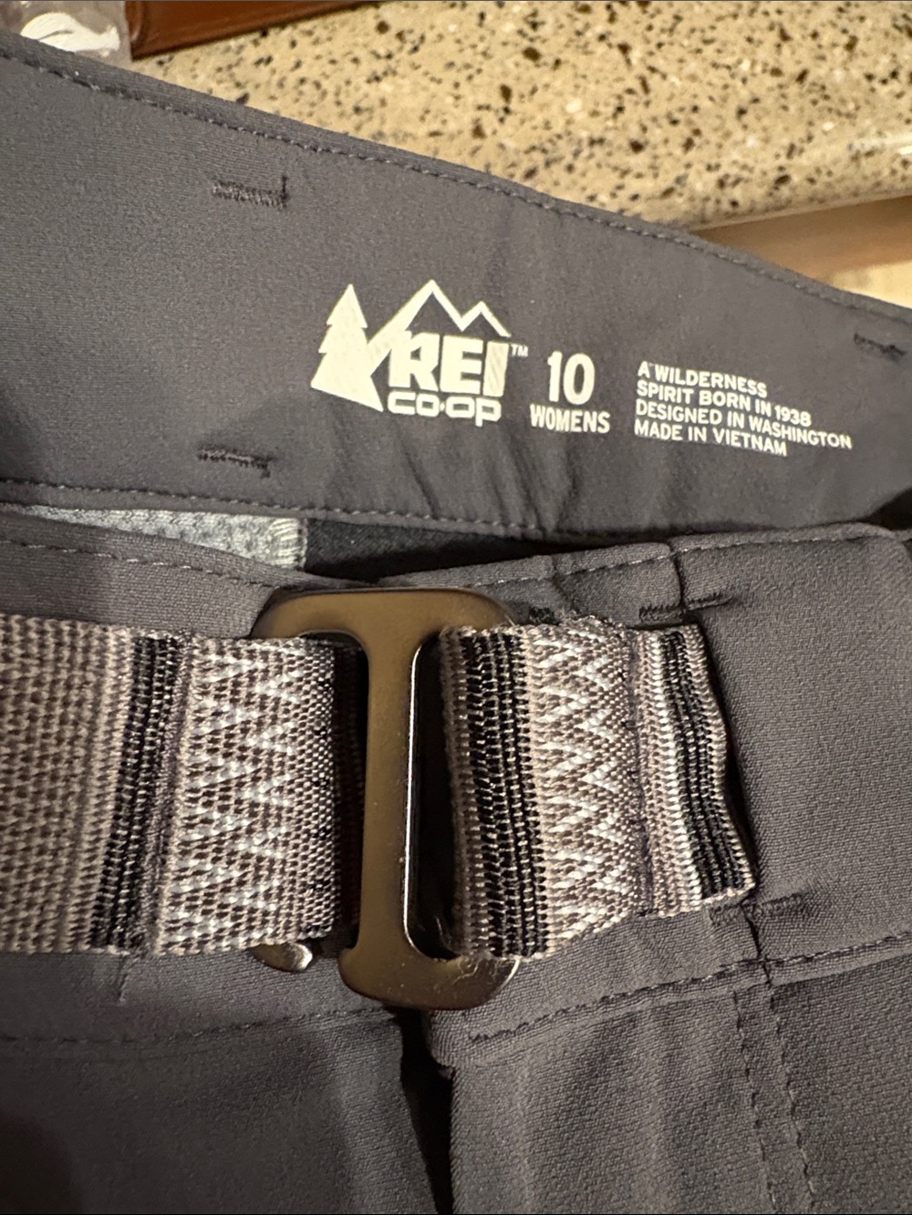 REI Women's Activator Dark Gray Softshell Pants - Picture 4 of 6